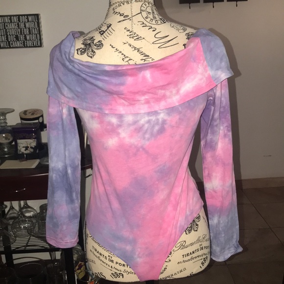 “LELIS COLLECTION” OFF THE SHOULDER TYE DIE BODY SUIT - Picture 4 of 9